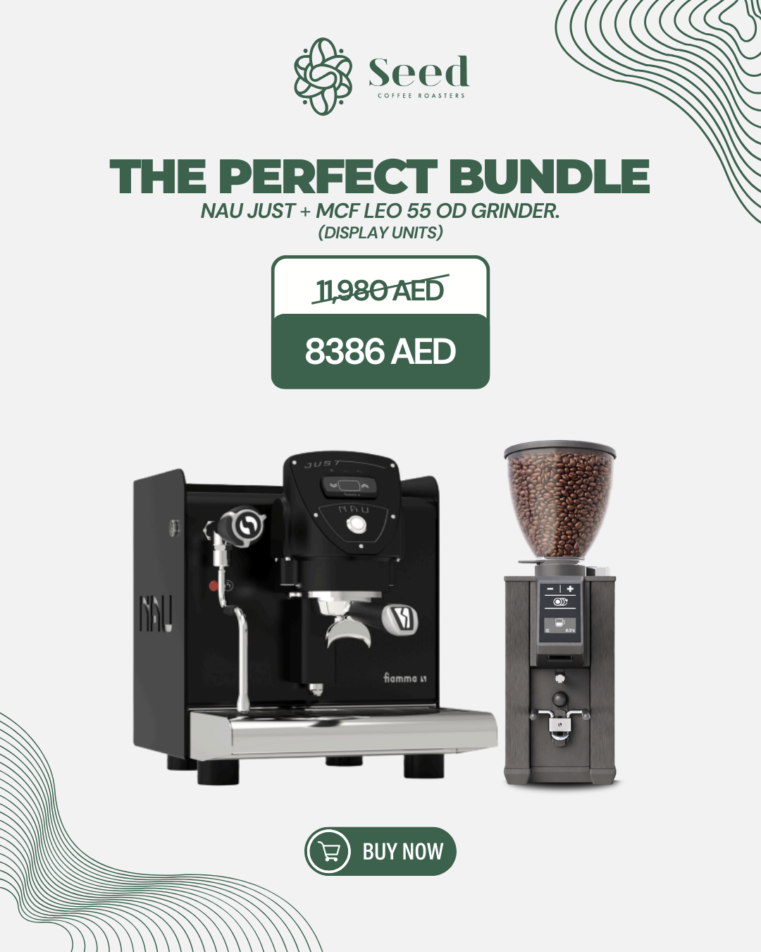 The Perfect Bundle  NAU Just + MCF Leo 55 OD Grinder (Display Units)
