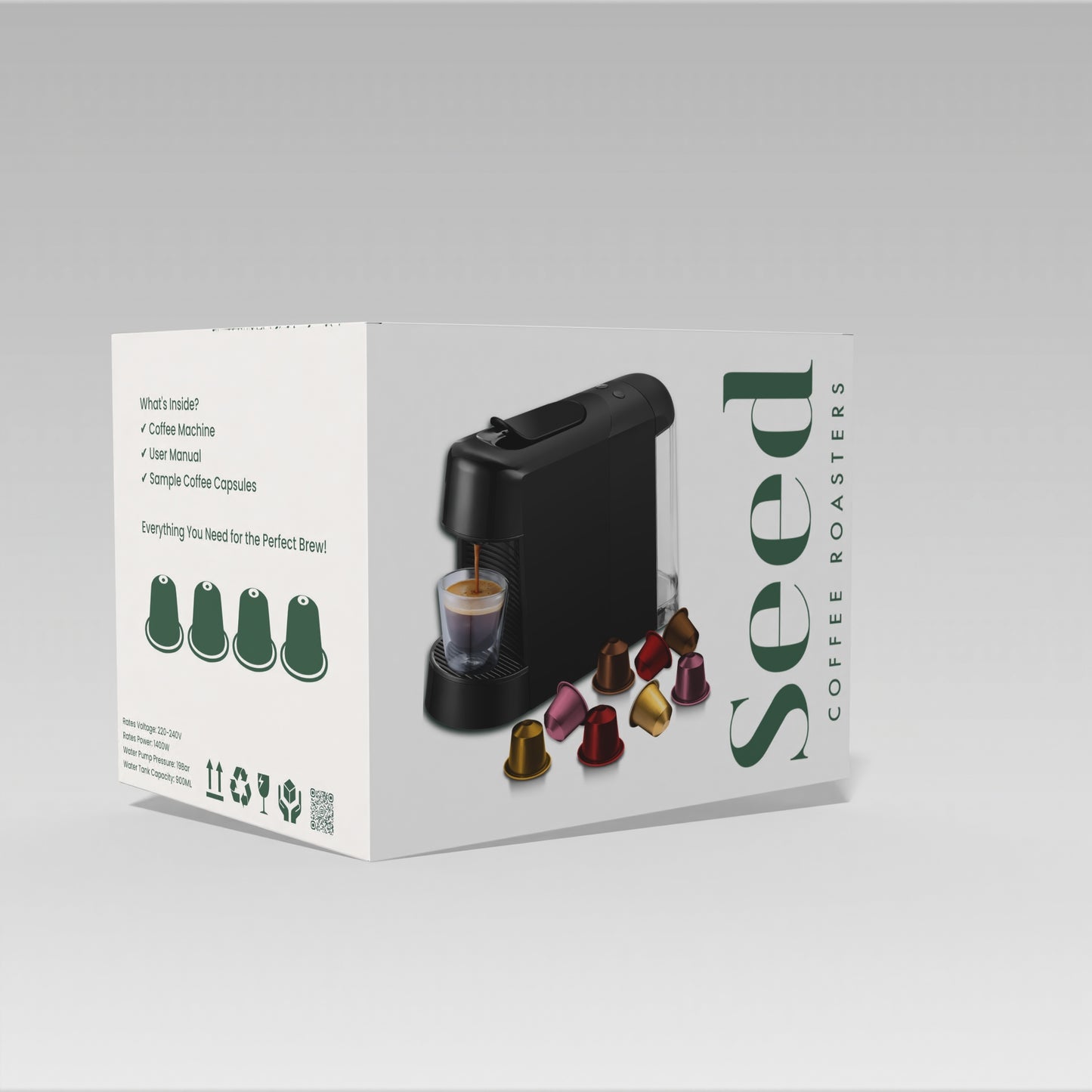 Seed Capsule Coffee Machine